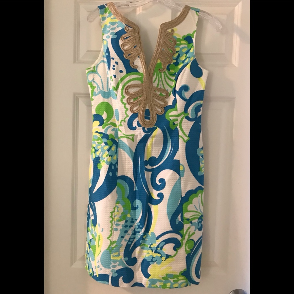 Lilly Pulitzer Crystal Coast Janice Shift Dress